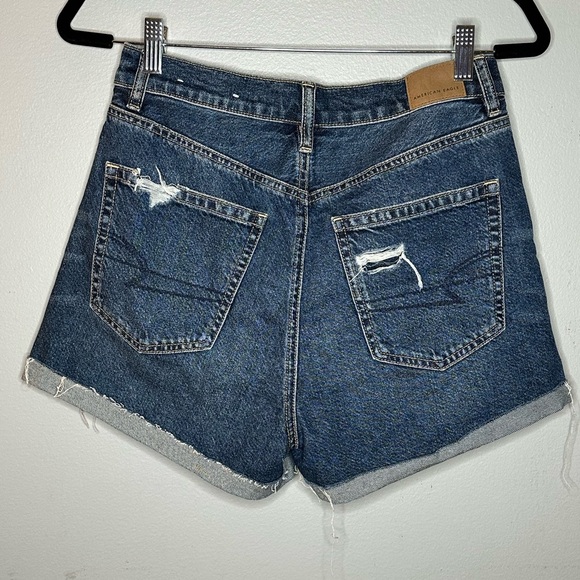 American Eagle Outfitters Denim Medium Wash High Rise Shorts - Picture 6 of 6